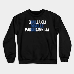 You Had Me At Pancakes Funny Finnish Food Lover Finland Flag Crewneck Sweatshirt